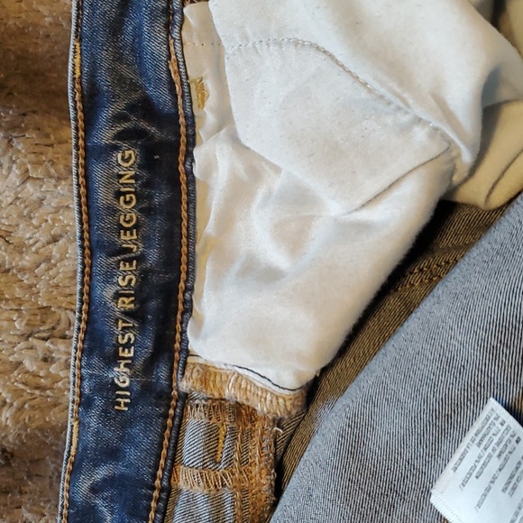 American eagle next level stretch highest rise jeggings women's size 4 short - Picture 4 of 7
